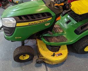 John Deere D125 Riding Lawn Tractor and Accessories