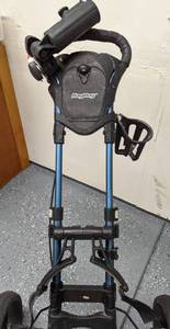 Golf Clubs and Rolling Cart