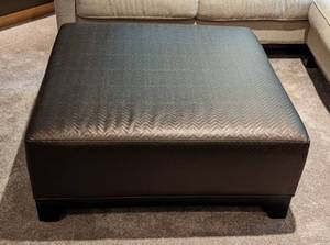 Beautiful Textured Bronze Ottoman