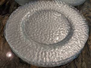 Textured Clear Glass Dishes