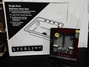 Sterling Stainless Steel Sink And Price Pfister Faucet