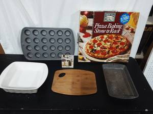 Pizza Stone, Mini Muffin Tin, Stoneware Casserole, More
