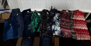 Assorted Juniors Leggings-One Size (New) 10 Pair