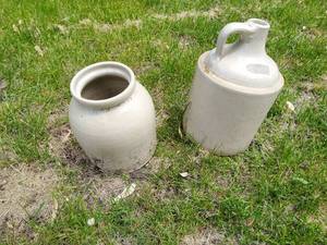Stoneware Jug And Jar