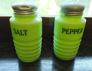 Jadeite Salt and pepper shakers