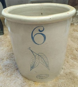 Vintage Red Wing Union Stoneware Co 6 Gallon Crock