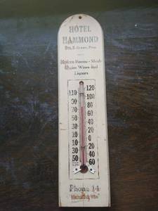 Vintage Hotel Hammond Thermometer