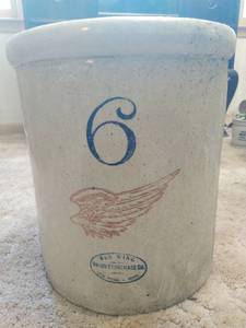 Vintage Red Wing 6 Gallon Crock
