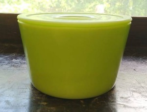 Vintage Jadeite Refrigerator Dish With Lid