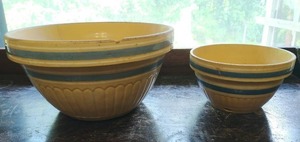 Two Vintage Stoneware Bowls