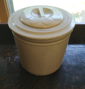 Vintage Unmarked Lidded Crock
