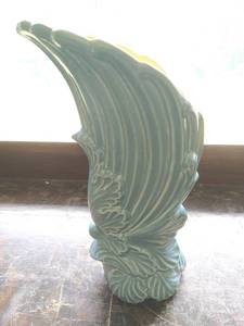 Vintage Blue Red Wing Vase