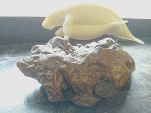 Vintage John Perry Manatees Figure