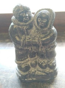 Inuit Hand Carved Eskimos Figurine