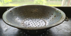 Vintage Graniteware Strainer