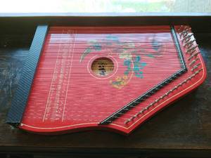 Vintage German Zither Table Harp