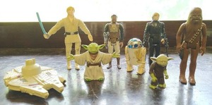 Collection Of Vintage Star wars Toys