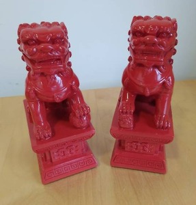 Pair Of Guardian Foo Dogs