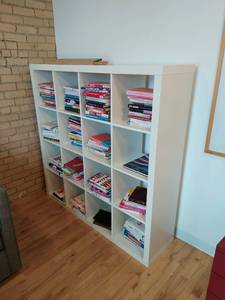 White Cubical Bookshelf