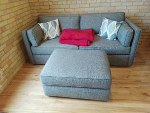 Room And Board Office Couch With Ottoman