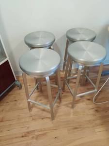 Four Metal Stools