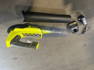 RYOBI ONE 18V 100 MPH 280 CFM Cordless Battery Variable-Speed Jet Fan Leaf Blower with Charger