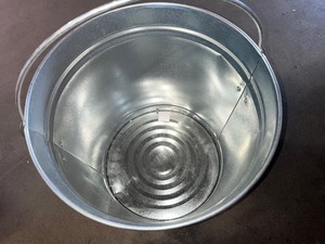 Behrens 10 Gal. Galvanized Steel Locking Lid Storage Can