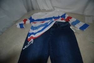 lot 8 image: Talbots Pants and Shirt