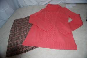 lot 73 image: Talbots Sweater and Skirt