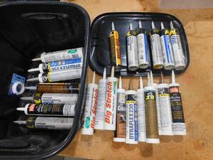 Huge lot of assorted Caulk  Silicone Tubes