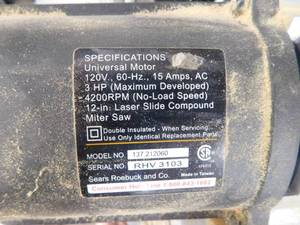 Craftsman 12 Sliding Compound Miter Saw With heavy duty Rigid stand
