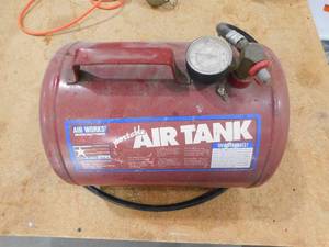 Portable air tank.
