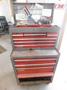 Craftsman Tool Box 9 Drawer cabinet and some tools