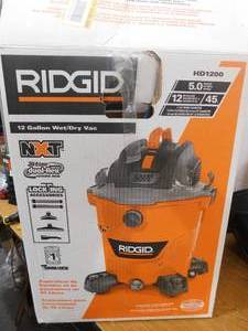 RIDGID 12 Gal. 5.0-Peak HP NXT WetDry Shop Vacuum with Filter, Hose and Accessories