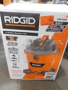 RIDGID 12 Gal. 5.0-Peak HP NXT WetDry Shop Vacuum with Filter, Hose and Accessories