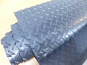 TrafficMaster Black 3 ft. W x 6 ft. L Diamond Vinyl Fitness Equipment and Utility Mat (18 sq. ft.)