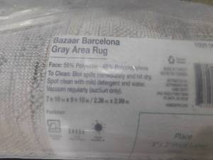 New- Barcelona Gray 8 ft. x 10 ft. Area Rug