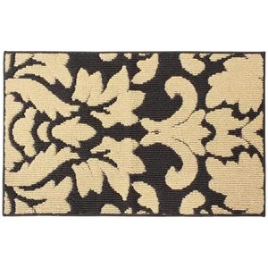 Laura Ashley Kent Dark GreyBerber 2 ft. x 3 ft. Damask Accent Rug
