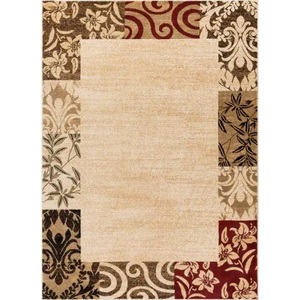 New - Well Woven Barclay Vane Willow Damask Beige 5 ft. x 7 ft. Transitional Area Rug
