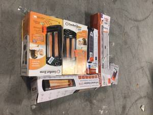 Mix Lot of assorted Infrared Heaters - Customer Returns - Review all pictures