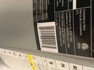 Husky 20 Gal. Vertical Electric-Powered Silent Air Compressor - Missing Wheel - Customer Return - Review all pictures