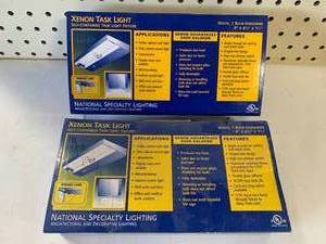 LOT OF TWO XENON TASK LIGHTS