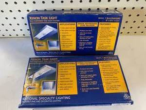 LOT OF TWO XENON TASK LIGHTS