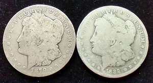 Morgan Dollar 2 Coin Lot