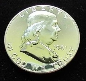 Gem Proof 1961 Franklin Half Dollar