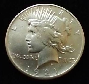 1921 Peace Dollar