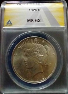 1925 Peace Dollar - MS62