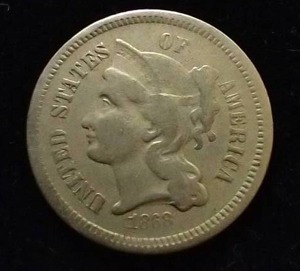 1868 3 Cent Nickel