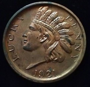Oversized 1921 Lucky Penny - Minneapolis Souvenir
