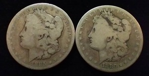 Morgan Dollar 2 Coin Lot